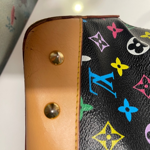 AUTHENTIC Louis Vuitton Piano Black Monogram Multicolor Shoulder Bag - Picture 14 of 16